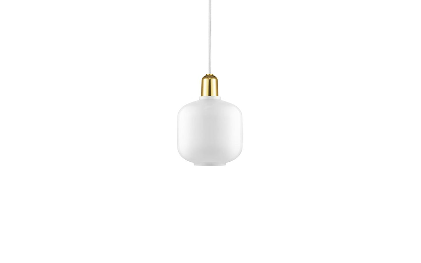 NORMANN COPENHAGEN | Amp Pendant Lamp White/Brass (Multiple Sizes)