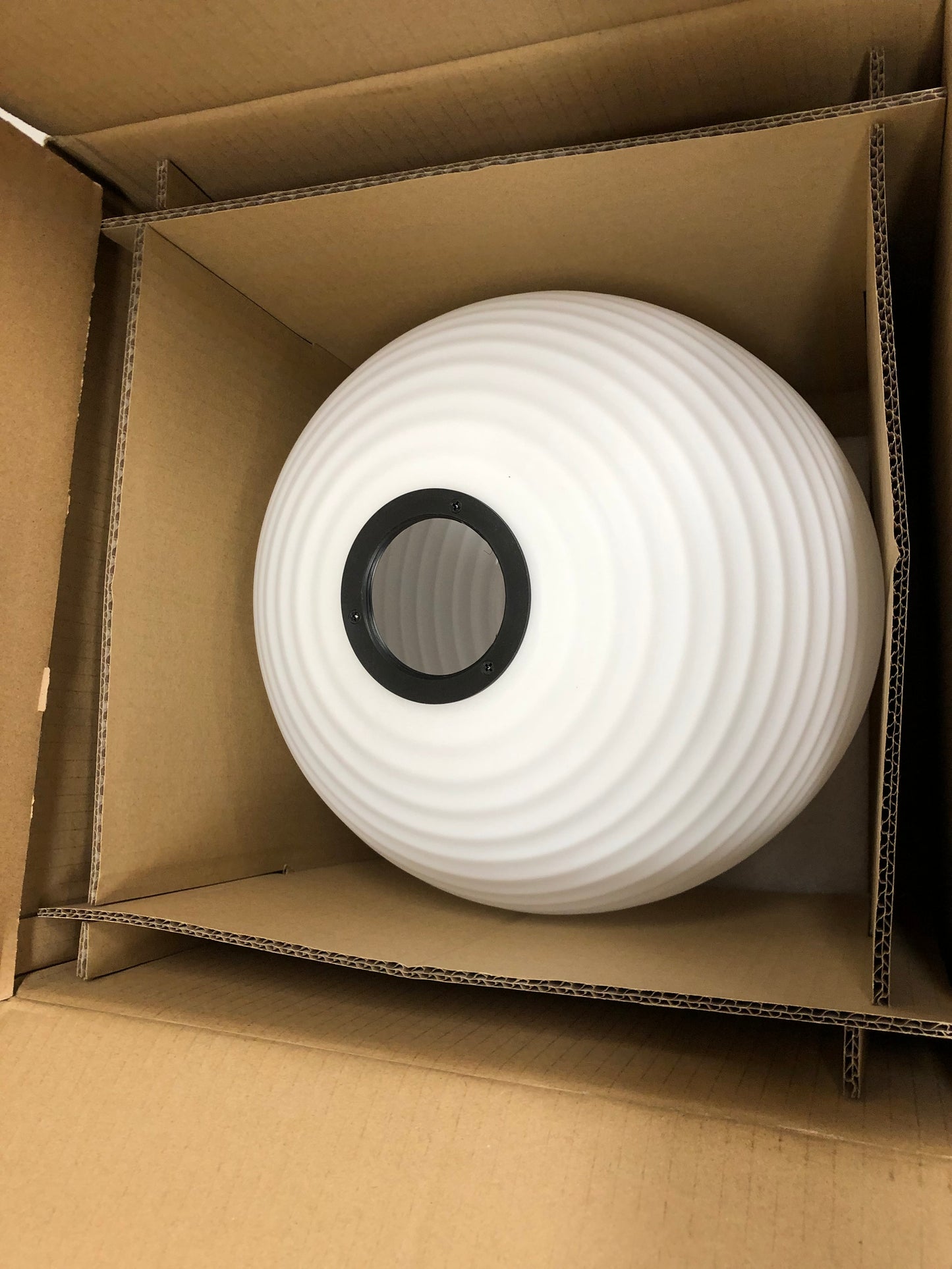 Lantern Floor Lamp - Frosted White Opal Glass (Replacement Shade)