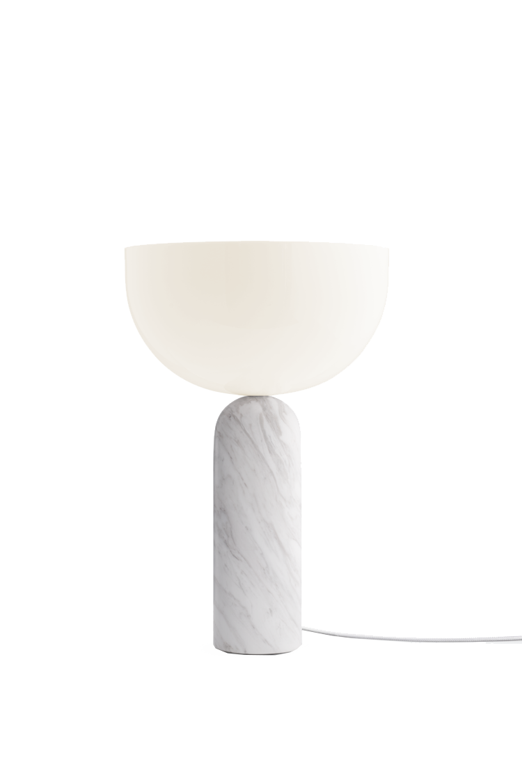 NEW WORKS | Kizu Table Lamp - White Marble, Large