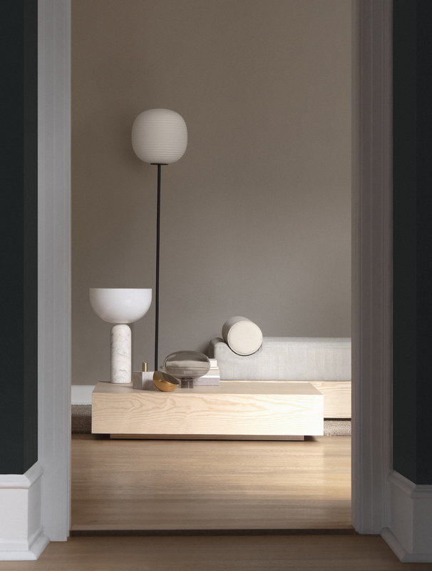 NEW WORKS | Kizu Table Lamp - White Marble, Large