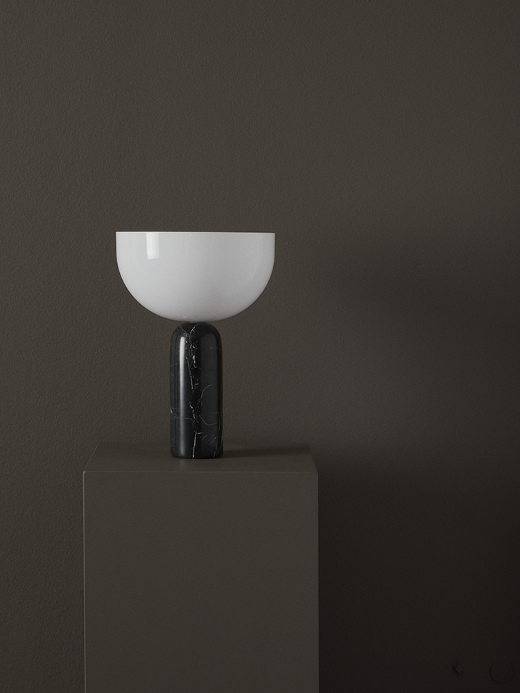 NEW WORKS | Kizu tafellamp - Zwart Marquina-marmer, klein