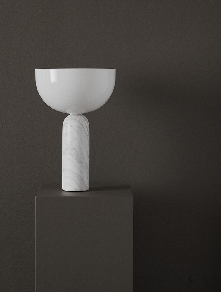 NEW WORKS | Kizu Table Lamp - White Marble, Large