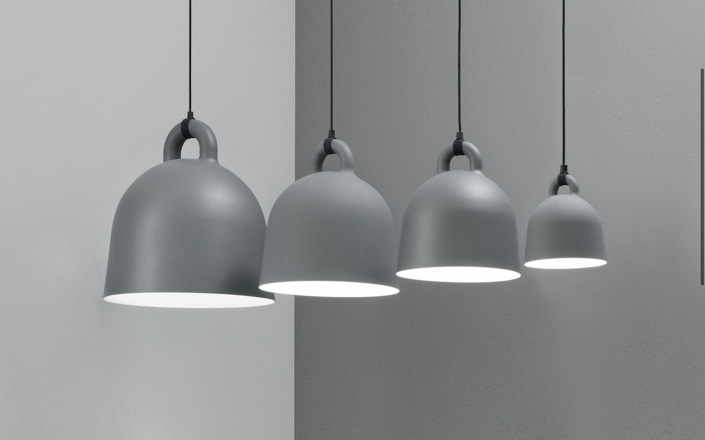 NORMANN COPENHAGEN | Bell Lamp - Grey (Multiple Sizes)