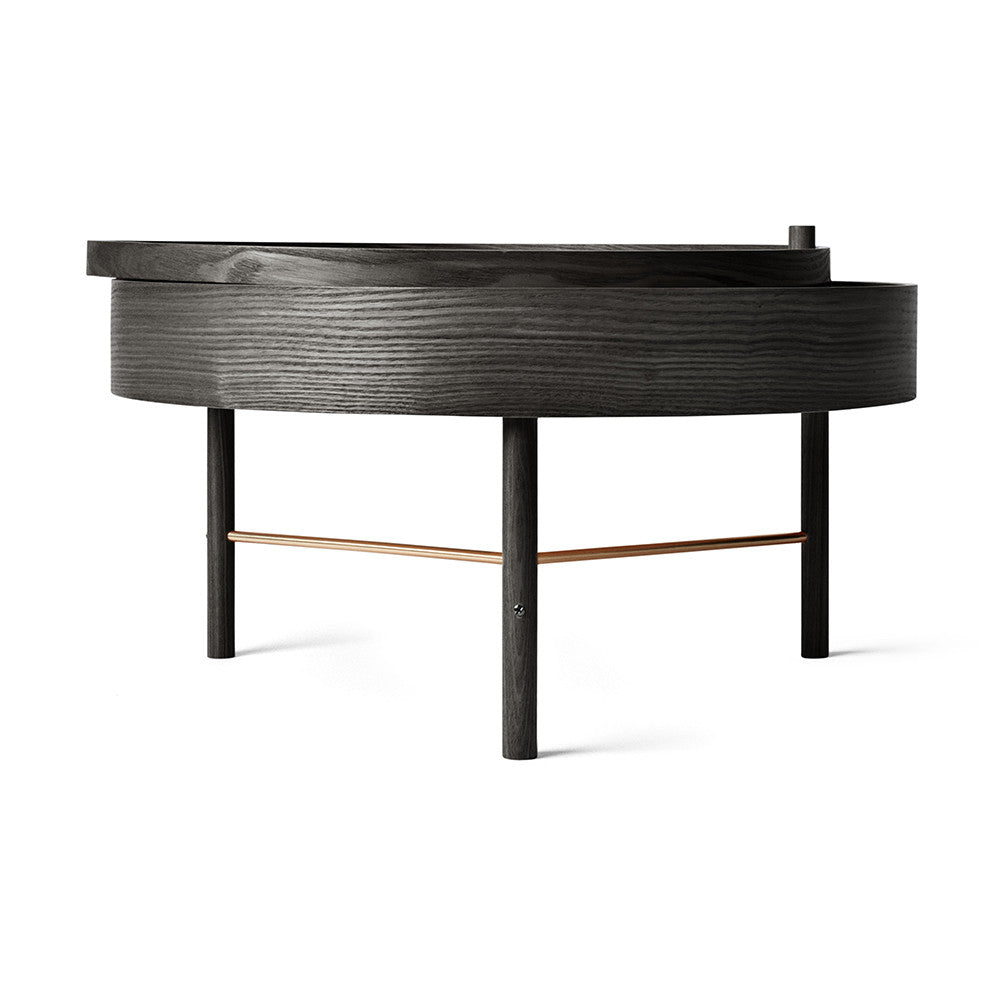 Audo Copenhagen | Turning Table - Black Ash / Brass