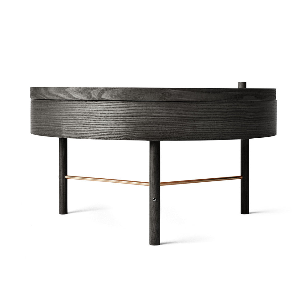 Audo Copenhagen | Turning Table - Black Ash / Brass